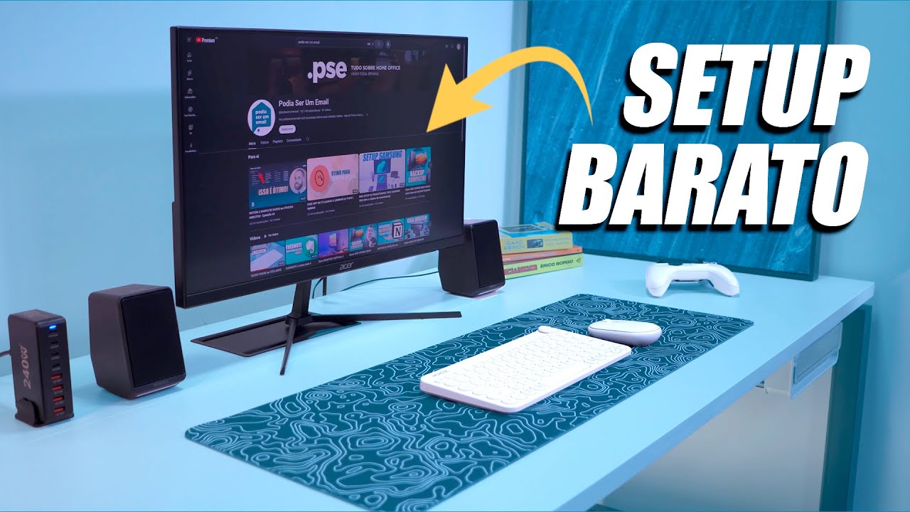 MONTEI um SETUP BARATO com 8 PRODUTOS DO ALIEXPRESS abaixo dos R$250 (não PAGA TAXA!)
