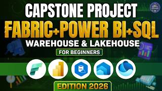 Microsoft Fabric + Power BI + SQL Project | Capstone Project | For Beginners | edition 2026 #fabric