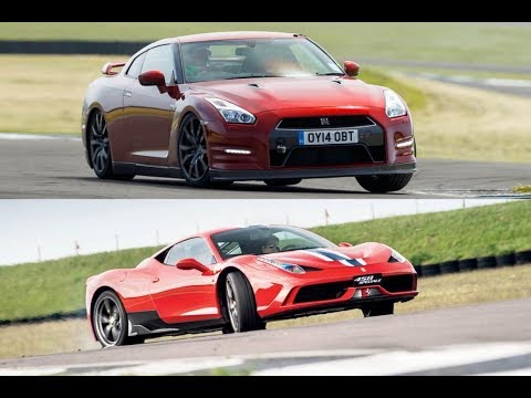 Nissan GTR Race VS Ferrari 458 Italia
