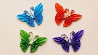 How to Make Paper Butterfly | Easy DIY Butterfly for Beginners | School Project Idea 