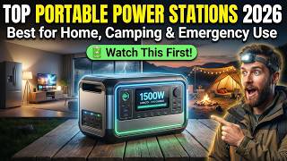 Top Portable Power Stations 2026 | Best for Home, Camping & Emergency Use - Watch This First! 🔋