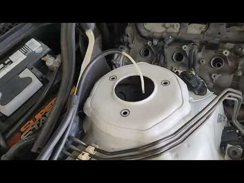 Changing front air struts on a W221 Mercedes s550