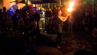 Brass band & Fire poi at Honkfest, Somerville