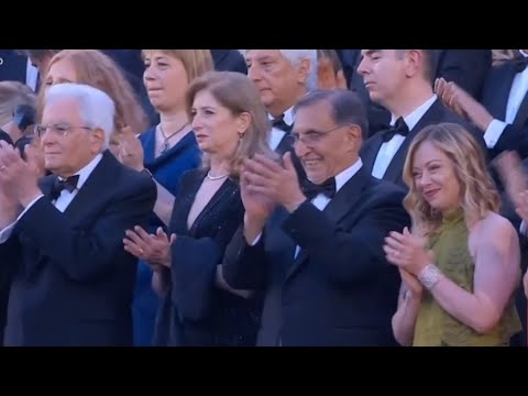 Inno di Mameli e Inno Europeo Arena di Verona 2024