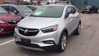Pre Owned 2018 Buick Encore AWD Sunroof Leather Seats Heated Steering Silver Oshawa ON Stock 210186A