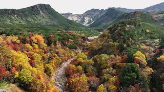 十勝岳　日本百名山の空撮動画