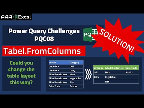 PQC08 | Power Query Challenge Solution | Change Table Layout | M-CODE