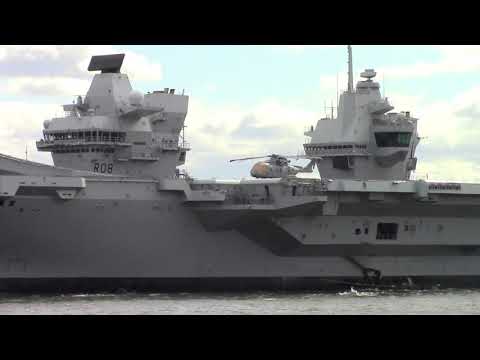 HMS Queen Elizabeth, 2018, New York Harbor