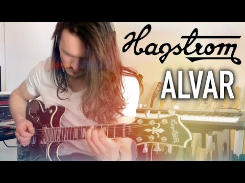 Hagstrom Alvar Maple Body in Swedish Frost with Hagstrom Gigbag image 10
