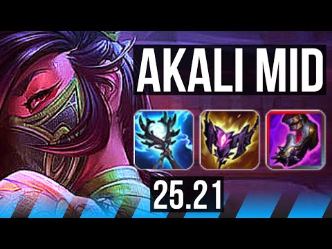 AKALI vs IRELIA (MID) | 21/1/8, 10 solo kills, Legendary, 48k DMG | BR Grandmaster | 25.21