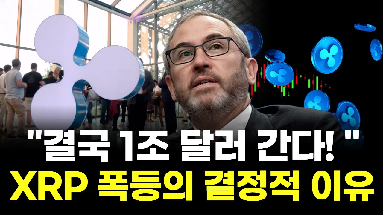 "결국 1조 달러 간다!" 리플 CEO가 밝힌 XRP 폭등의 결정적 이유
