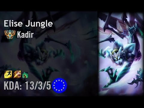 Elise Jungle vs Kindred - Kadir - EUW Challenger Patch 6.10