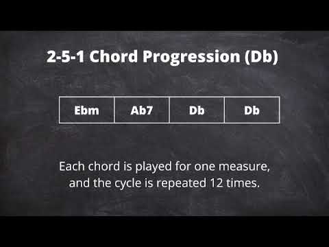 2-5-1 Chord Progression (Db Major) - No Bass | Smoky Jazz | 140 BPM