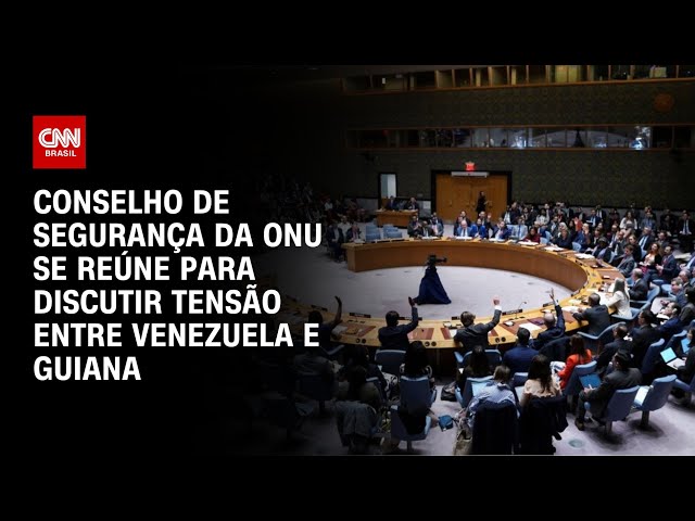 Conselho de Segurança da ONU se reúne para discutir tensão entre Venezuela e Guiana | CNN NOVO DIA
