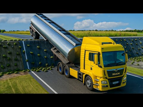 Cars vs Unfinished Road Challenge | BeamNG Drive