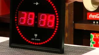 infactory LED-Designer-Wecker "White 24"