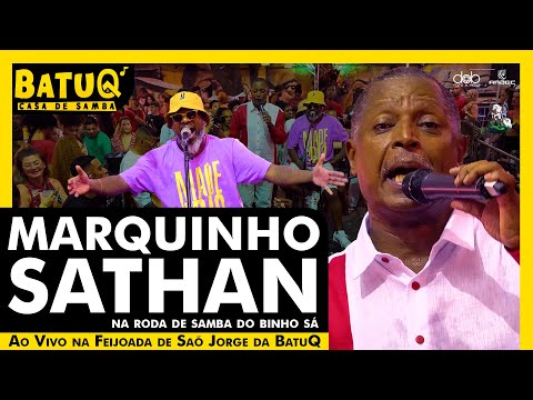 Marquinho Sathan na Roda de Samba de Rua do Binho Sá Ao Vivo na Feijoada de São Jorge da BatuQ