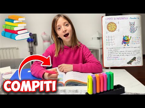 FACCIAMO I COMPITI INSIEME PER LA PRIMA VOLTA, VLOGVI...