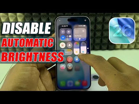 how to disable auto brightness on iphone 17/17 pro max?