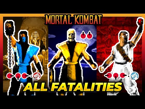 ALL FATALITIES TUTORIAL - Mortal Kombat 1 (MK1 / 1992)