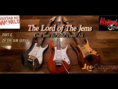 GUITAR KIT WORLD - BYO GUITAR - LEO JAYMZ  ( Which DIY JEM  style  guitar kit is Superior ? )