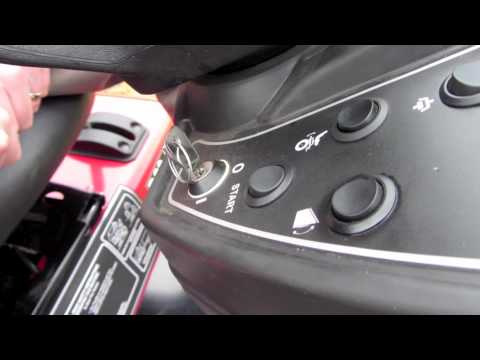 How to start a Countax garden tractor