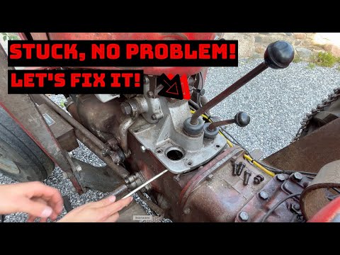 Massey Ferguson 35 stuck in gear. Quick fix in 15 min!