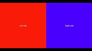 Split screen into two sections responsive  in HTML/CSS (5 Mins)