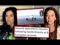Operations resume at six Canadian airports following bomb threats