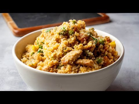 15 Minutes Cauliflower Chicken Fried Rice