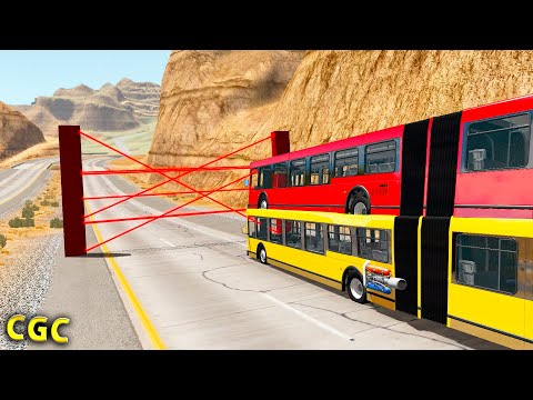 Cars Vs Giant Lasers BeamNG Drive