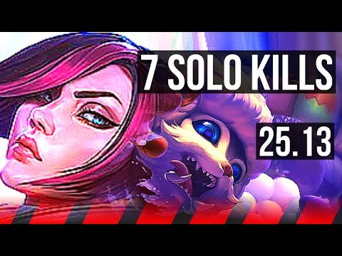 FIORA vs GNAR (TOP) | 7 solo kills, Dominating | KR Master | 25.13