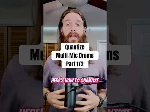 How to quantize multi mic’d drums for a natural sound in Logic Pro #musicproducer #logicprox