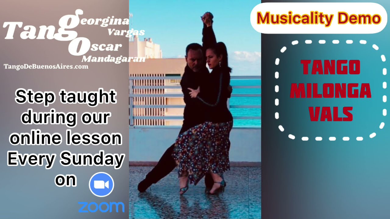 Musicality demo #TANGO #MILONGA #VALS combination with giro  Georgina Vargas & Oscar Mandagaran