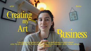 my steps starting a small art business | artist diaries