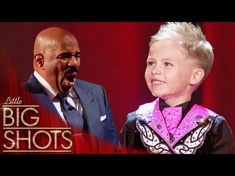 Steve Harvey Can't Handle This Kid's Epic Irish Dance! | Little Big Shots