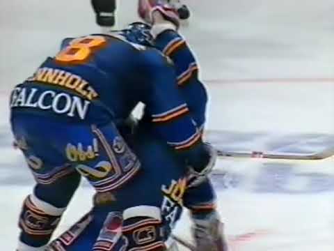 Sammandrag från SVT: Djurgårdens IF - AIK 4-4, Elitserien 19 november 1992