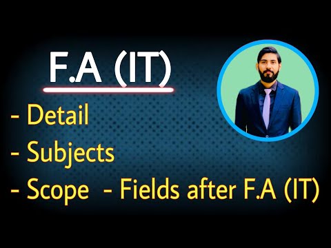 F.A IT subjects, scope and fields | F.A IT books
