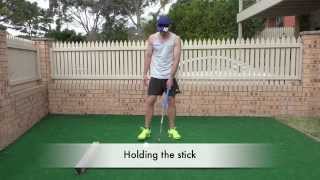 Junior Hockey (Minkey) Basics of holding the hockey stick