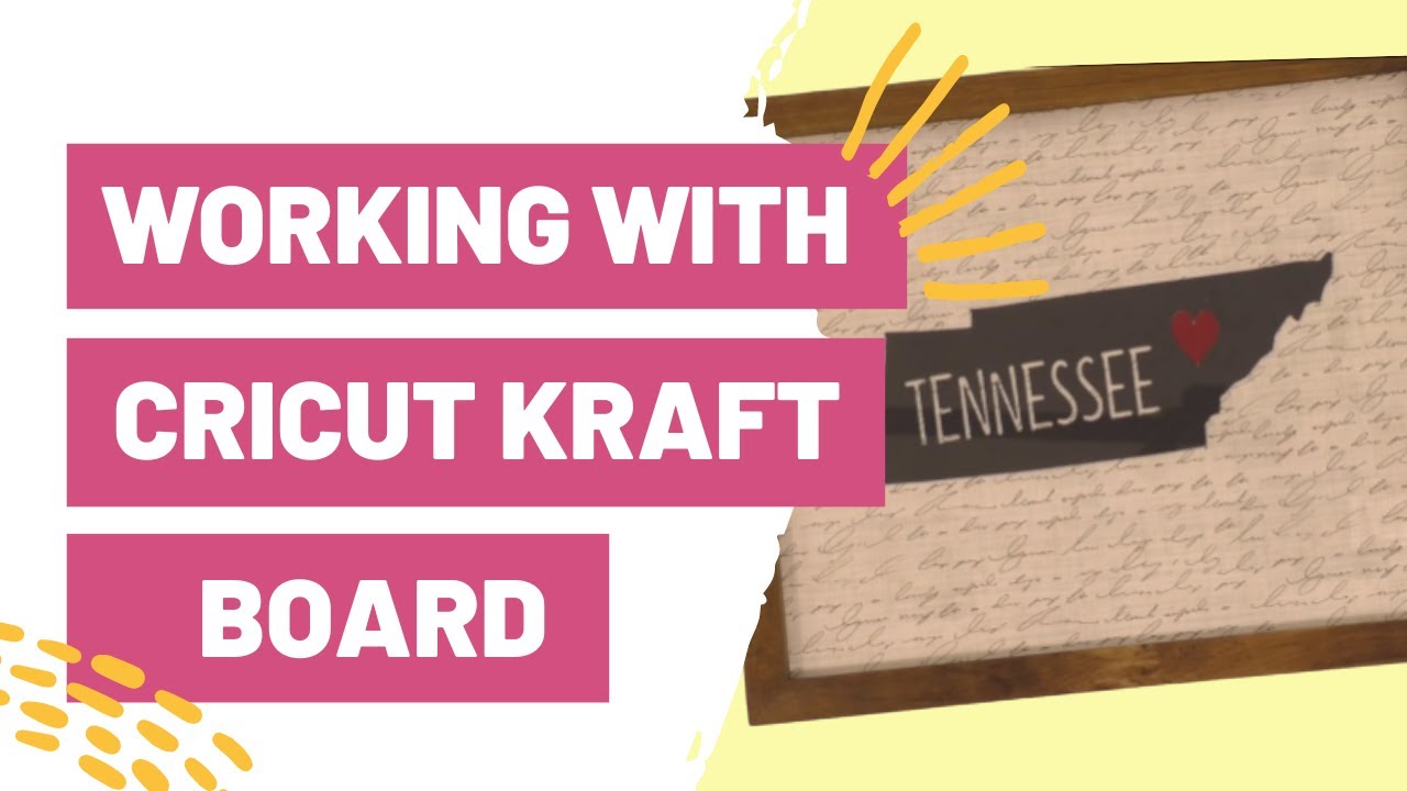 WORKING WITH CRICUT KRAFT BOARD FOR BEGINNERS!