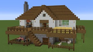 Minecraft - How to build an Country Survival House 2