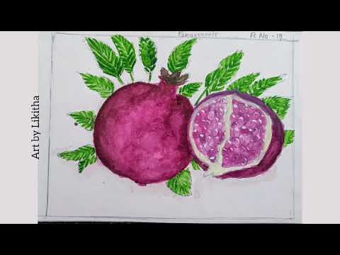 Likitha's art works 🖌️🎨Part 1- Fruits & vegetables