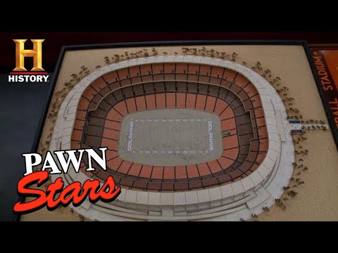 當明星。邁阿密海豚體育館模型的海爾瑪麗交易(第九季) | 歷史沿革 (Pawn Stars: HAIL MARY DEAL for Miami Dolphins Stadium Model (Season 9) | History)