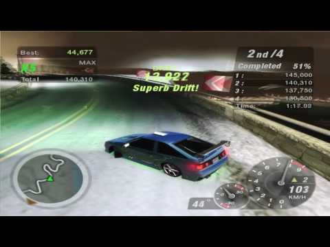 Need For Speed Underground 2: Walkthrough #59 - Hollyburn Ridge [Sponsored Downhill Drift] (Stage 3)