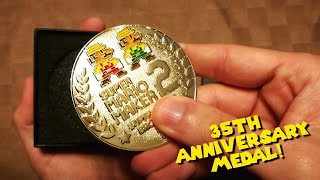 We won the special Super Mario 35th Anniversary Medal!