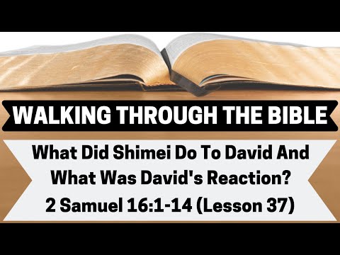 What Did Shimei Do To David And What Was David's Reaction? | 2 Samuel 16:1-14 | Lesson 37 | WTTB