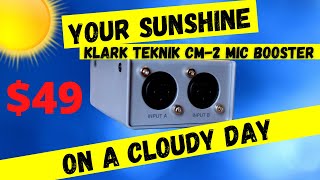 Video thumbnail for $49 Mic Booster challenges Cloudlifter The Klark Teknic CM-2 with Podmic by Coffee Talk & Tech