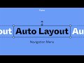 Figma Tutorial Auto Layout Navigation Menu