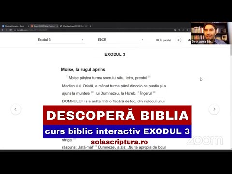 Descopera Biblia - curs biblic interactiv EXODUL 3