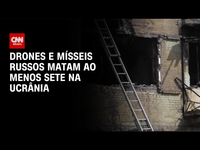 Drones e mísseis da Rússia matam ao menos sete na Ucrânia | AGORA CNN